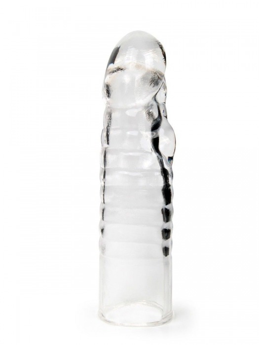 Прозрачная закрытая насадка на член - 15 см. - Sex Expert - в Ельце купить с доставкой