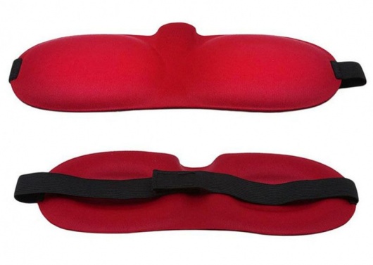 Красная глухая маска на резинке - Sitabella - купить с доставкой в Ельце