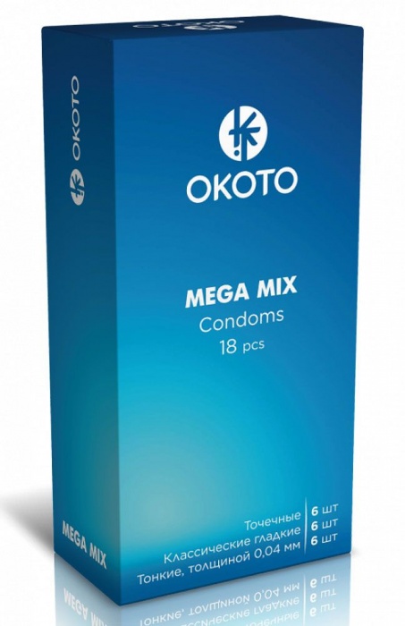 Презервативы OKOTO Mega Mix - 18 шт. - Sitabella - купить с доставкой в Ельце