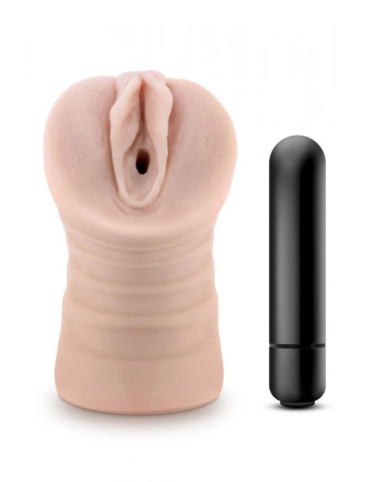 Телесный мастурбатор-вагина Ayumi с вибрацией - Blush Novelties - в Ельце купить с доставкой