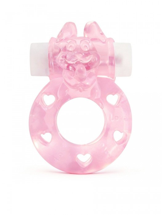Розовое эрекционное виброкольцо в форме зайчика - 1137 - в Ельце купить с доставкой