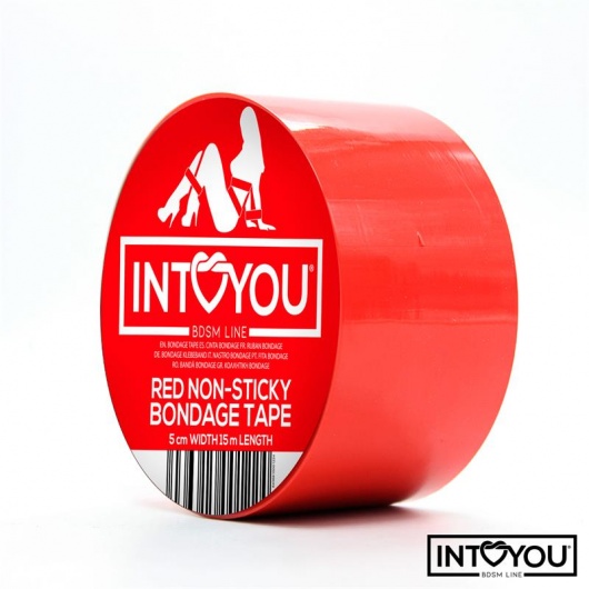 Красный скотч для фиксации Non-Sticky Bondage Tape - 15 м. - Intoyou - купить с доставкой в Ельце