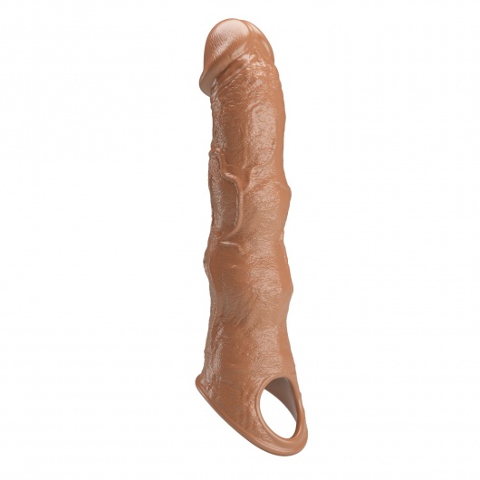 Карамельный фаллоудлинитель с 3 вставками - 28 см. - Baile - в Ельце купить с доставкой