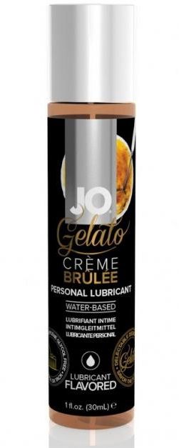 Лубрикант с ароматом крем-брюле JO GELATO CREME BRULEE - 30 мл. - System JO - купить с доставкой в Ельце