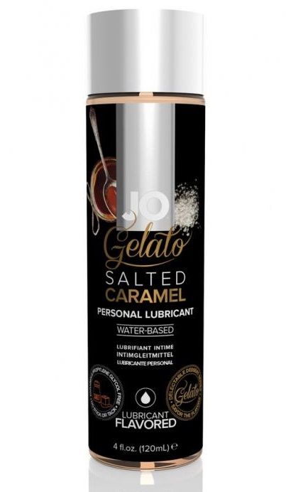 Лубрикант с ароматом солёной карамели JO GELATO SALTED CARAMEL - 120 мл. - System JO - купить с доставкой в Ельце