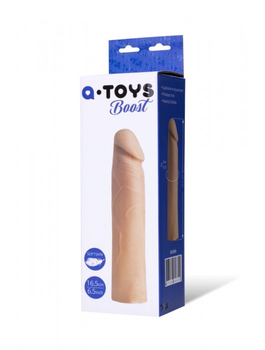 Реалистичная насадка с ярко выраженной головкой - 16,5 см. - A-toys - в Ельце купить с доставкой