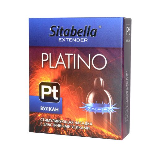 Стимулирующая насадка с усиками Platino  Вулкан - Sitabella - купить с доставкой в Ельце
