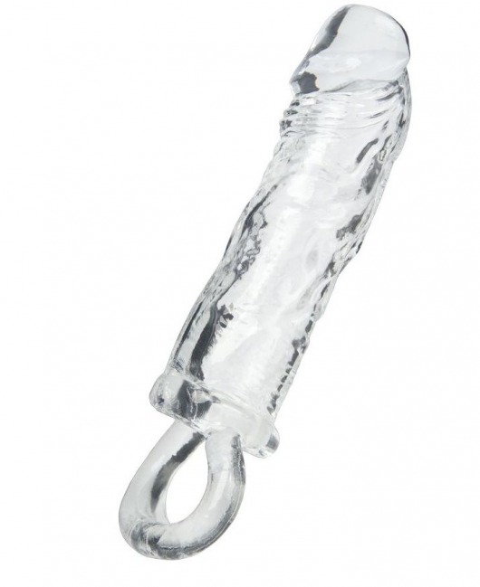 Прозрачная насадка с петлёй для фиксации - 14 см. - ToyFa - в Ельце купить с доставкой