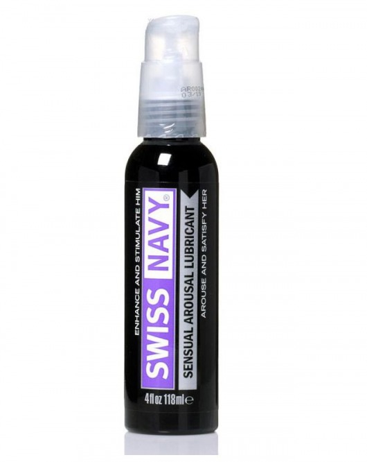 Возбуждающий гель-лубрикант на водной основе Sensual Arousal Lubricant  - 118 мл. - Swiss navy - купить с доставкой в Ельце