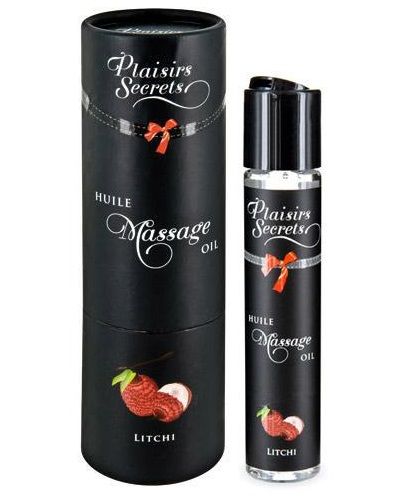 Массажное масло с ароматом личи Huile de Massage Gourmande Litchi - 59 мл. - Plaisir Secret - купить с доставкой в Ельце