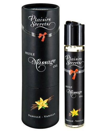 Массажное масло с ароматом ванили Huile de Massage Gourmande Vanille - 59 мл. - Plaisir Secret - купить с доставкой в Ельце