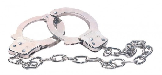 Наручники из металла с длинной цепочкой CHROME HANDCUFFS METAL HANDCUFFS W. KEY - NMC - купить с доставкой в Ельце