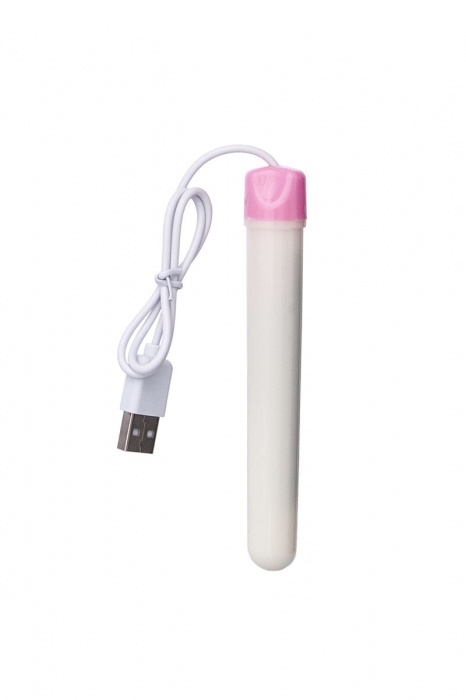 Мастурбатор-вагина в белой колбе с присоской и функцией нагрева - A-toys - в Ельце купить с доставкой