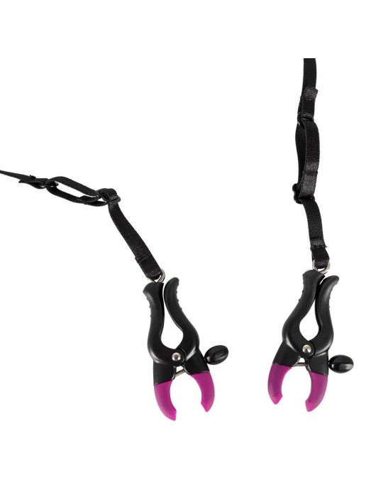 Трусики с зажимами для половых губ и бусинками для массажа промежности - Orion - купить с доставкой в Ельце