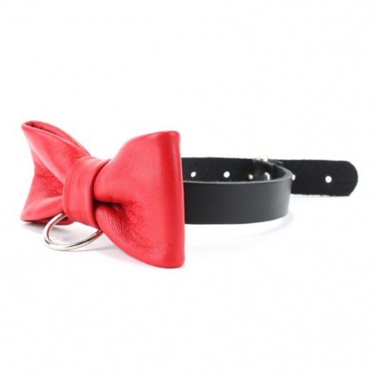 Эффектный ошейник с бабочкой - БДСМ Арсенал - купить с доставкой в Ельце