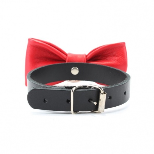 Эффектный ошейник с бабочкой - БДСМ Арсенал - купить с доставкой в Ельце