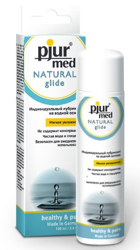Нейтральный лубрикант на водной основе pjur MED Natural glide - 100 мл. - Pjur - купить с доставкой в Ельце