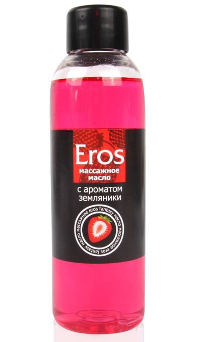 Массажное масло Eros fantasy с ароматом земляники - 75 мл. - Биоритм - купить с доставкой в Ельце