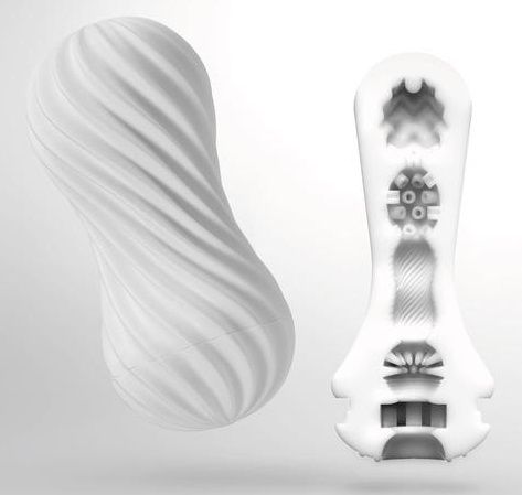 Мастурбатор FLEX Silky White с мягким рельефом - Tenga - в Ельце купить с доставкой
