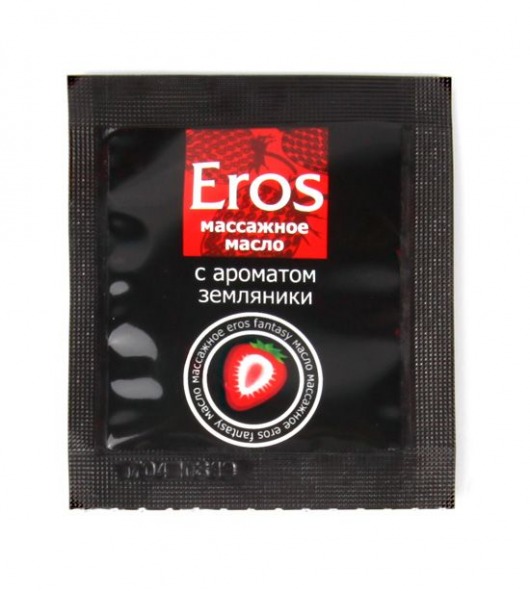 Пробник массажного масла с ароматом земляники Eros fantasy - 4 гр. - Биоритм - купить с доставкой в Ельце