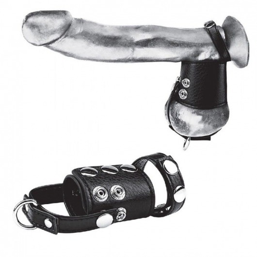 Кольцо на член и мошонку Cock Ring With 2  Ball Stretcher And Optional Weight Ring - BlueLine - в Ельце купить с доставкой