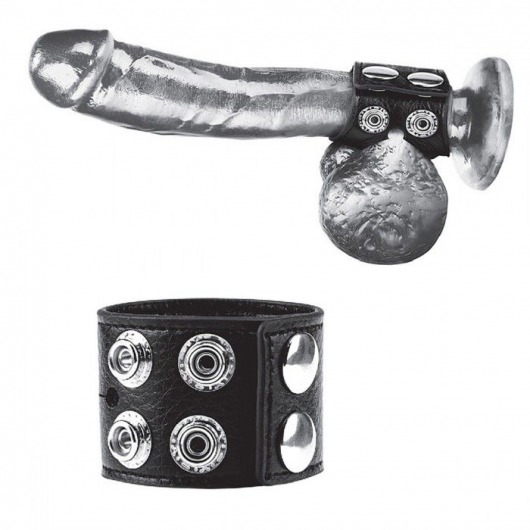 Ремень на член и мошонку 1.5  Cock Ring With Ball Strap - BlueLine - купить с доставкой в Ельце