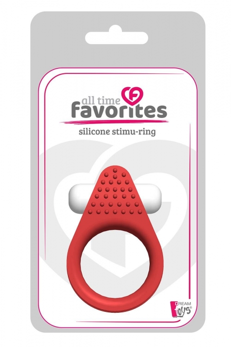 Красное эрекционное кольцо LIT-UP SILICONE STIMU RING 1 RED - Dream Toys - в Ельце купить с доставкой