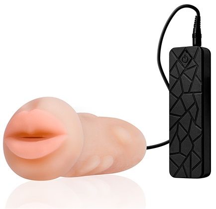 Мастурбатор-ротик с вибрацией REALSTUFF VIBRATING MASTURBATOR MOUTH - Dream Toys - в Ельце купить с доставкой