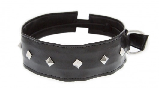 Полиуретановый ошейник с пуклями Collar with Studs - Blush Novelties - купить с доставкой в Ельце