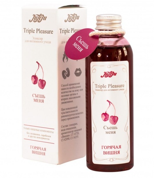 Эликсир Triple Pleasure  Горячая вишня  - 130 гр. - JULEJU - купить с доставкой в Ельце