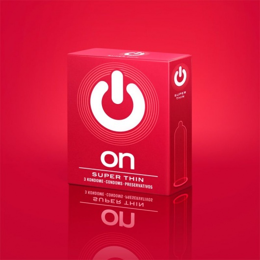 Супертонкие презервативы ON) Super Thin - 3 шт. - ON) - купить с доставкой в Ельце