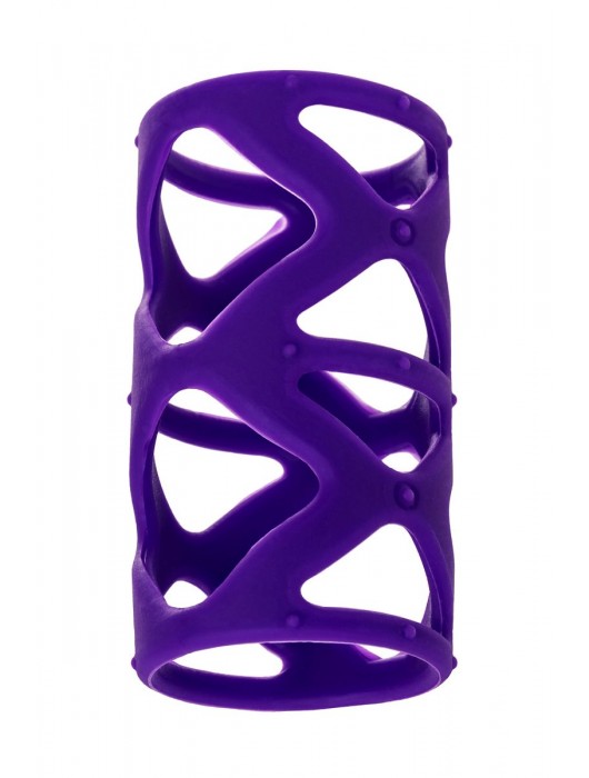 Фиолетовая насадка-сетка на пенис - 7,5 см. - A-toys - в Ельце купить с доставкой