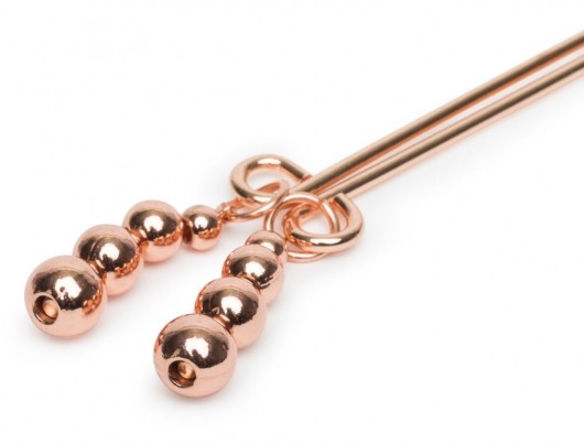 Золотистые зажимы для сосков и клитора All Sensation Nipple and Clitoral Chain - Fifty Shades of Grey - купить с доставкой в Ельце