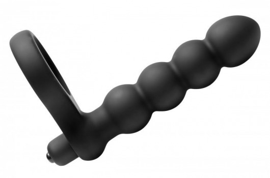 Насадка для двойного проникновения Double Fun Cock Ring with Double Penetration Vibe - XR Brands - в Ельце купить с доставкой