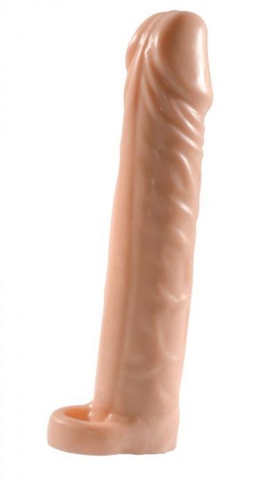 Телесная насадка-удлинитель Extension sleeve с подхватом - 17 см. - Sitabella - в Ельце купить с доставкой
