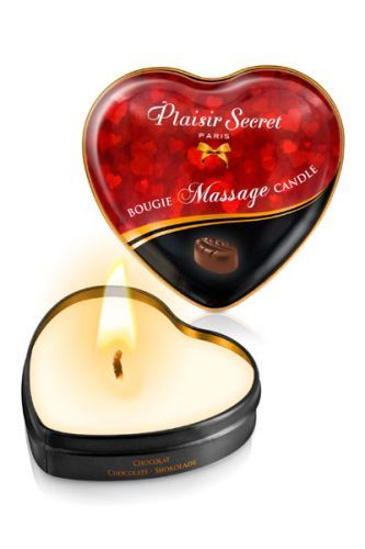 Массажная свеча с ароматом шоколада Bougie Massage Candle - 35 мл. - Plaisir Secret - купить с доставкой в Ельце