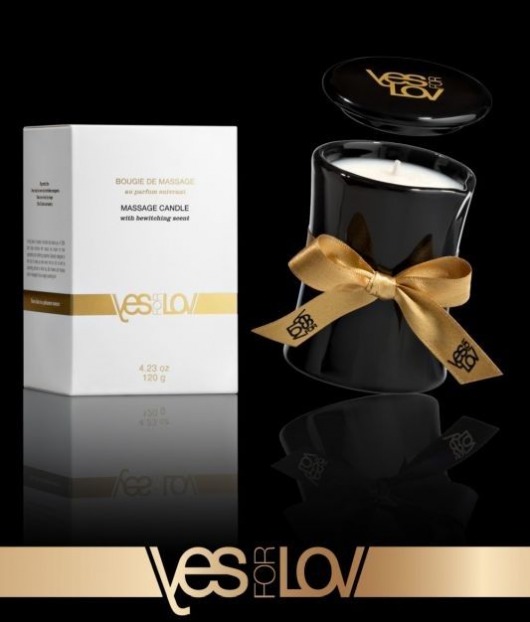 Массажная аромасвеча BEWITCHING MASSAGE CANDLE - 120 мл. - YESforLOV - купить с доставкой в Ельце