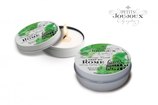 Массажная свеча Petits Joujoux Rome с ароматом грейпфрута и бергамота - 33 гр. - MyStim - купить с доставкой в Ельце