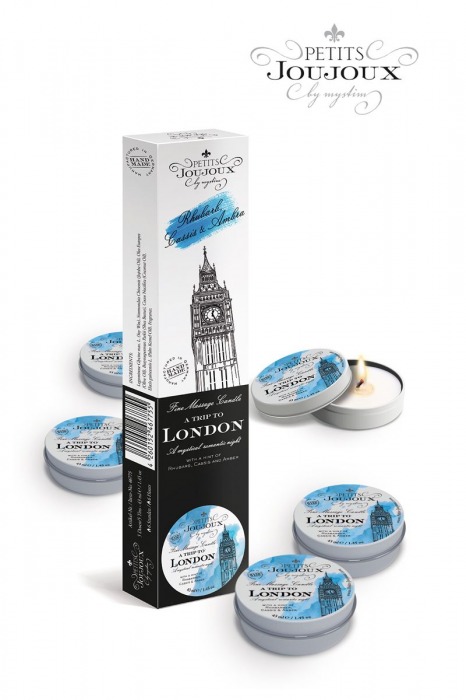 Набор из 5 свечей Petits Joujoux London с ароматом ревеня, амбры и чёрной смородины - MyStim - купить с доставкой в Ельце