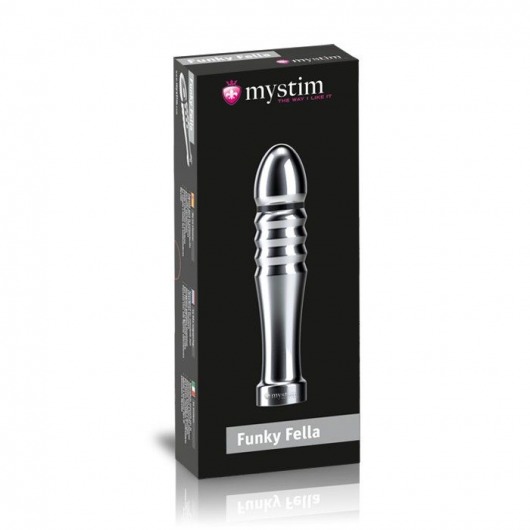Ребристый фаллоимитатор для электростимуляции Funky Fella Rill Dildo - 13 см. - MyStim - купить с доставкой в Ельце