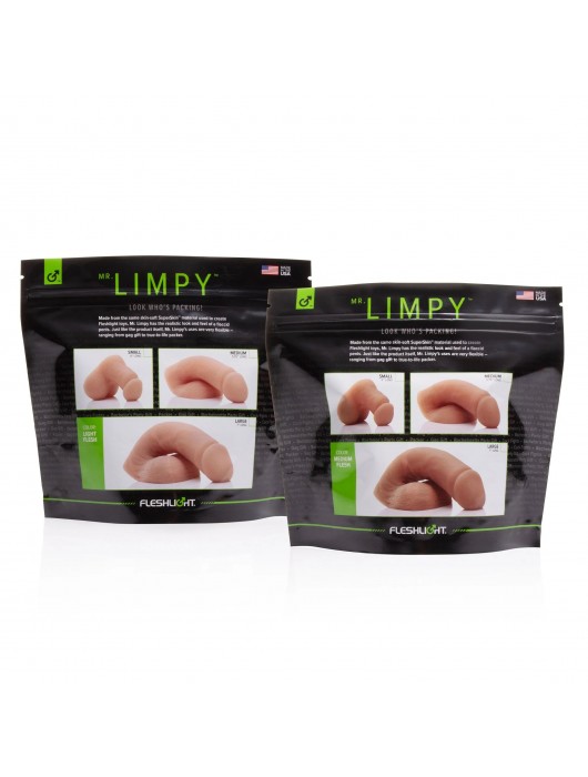 Мягкий имитатор пениса Fleshton Limpy среднего размера - 17 см. - Fleshlight - купить с доставкой в Ельце