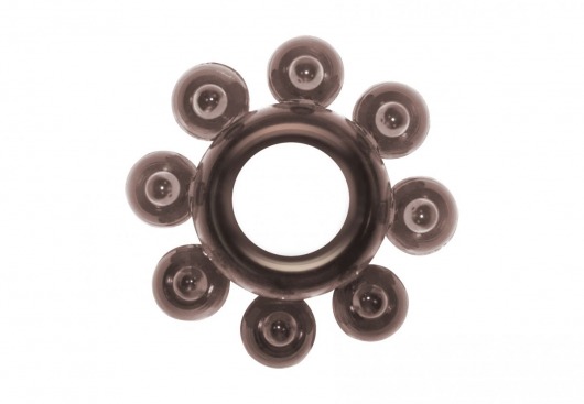 Чёрное эрекционное кольцо Rings Bubbles - Lola Games - в Ельце купить с доставкой