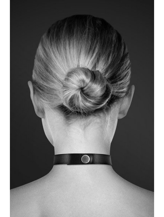 Чёрный чокер с кольцом в форме сердца - Bijoux Pour Toi - купить с доставкой в Ельце