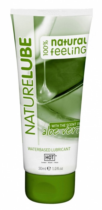 Смазка на водной основе с алоэ вера Nature Lube - 30 мл. - HOT - купить с доставкой в Ельце