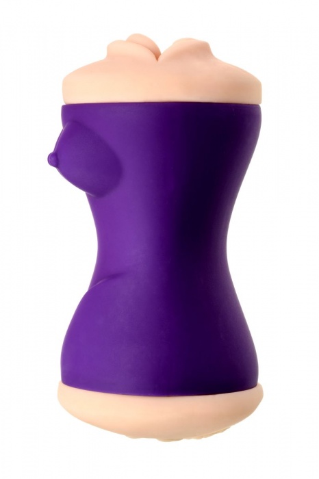 Двухсторонний мастурбатор JOS YARA в фиолетовой колбе - JOS - в Ельце купить с доставкой