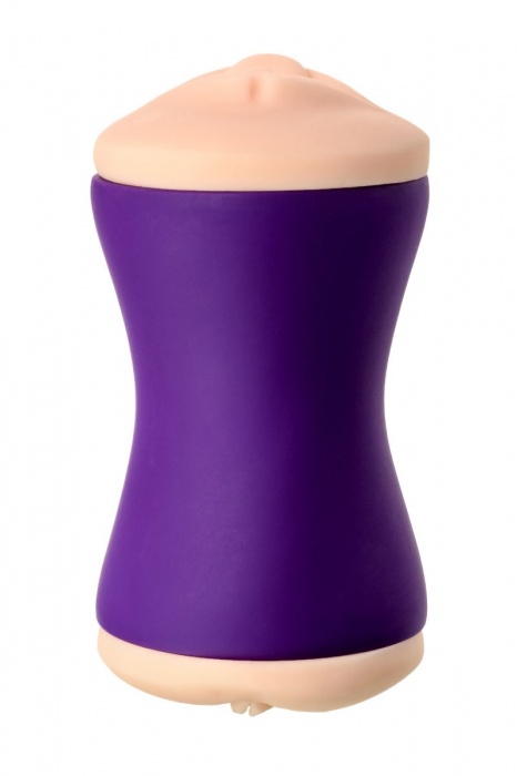 Двухсторонний мастурбатор JOS YARA в фиолетовой колбе - JOS - в Ельце купить с доставкой