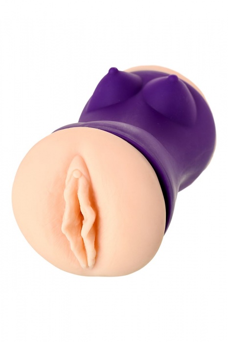 Двухсторонний мастурбатор JOS YARA в фиолетовой колбе - JOS - в Ельце купить с доставкой