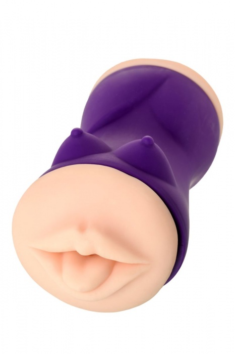 Двухсторонний мастурбатор JOS YARA в фиолетовой колбе - JOS - в Ельце купить с доставкой