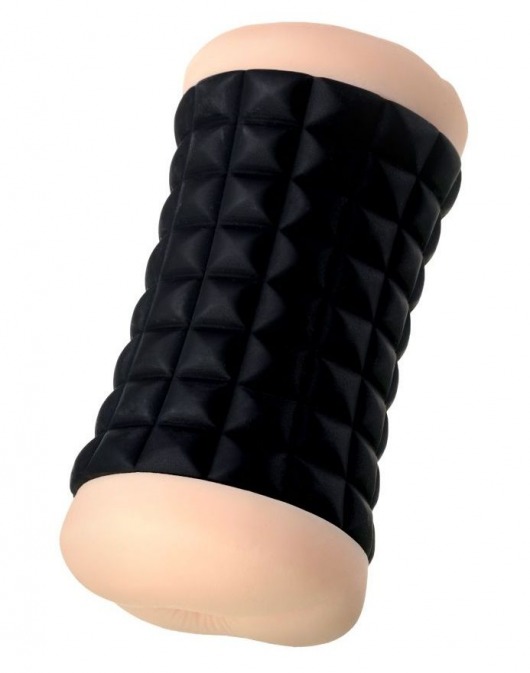 Двухсторонний мастурбатор JOS JANICE в черном цилиндре - JOS - в Ельце купить с доставкой