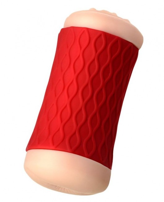 Двухсторонний мастурбатор JOS  NADIN в красном цилиндре - JOS - в Ельце купить с доставкой